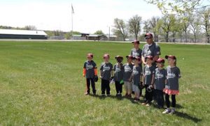 Youth Baseball team in Roundup